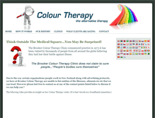 Tablet Screenshot of colour-therapy.com